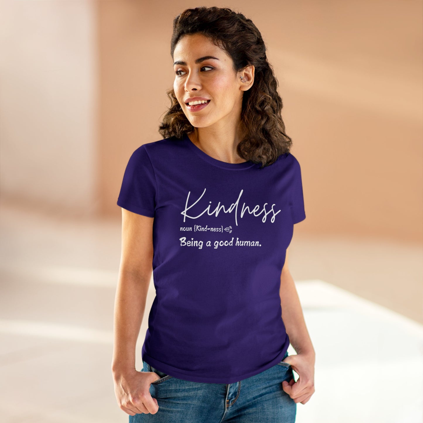 Women's Midweight Cotton "Kindness" Graphic Tee - In Style Chics Boutique LLC