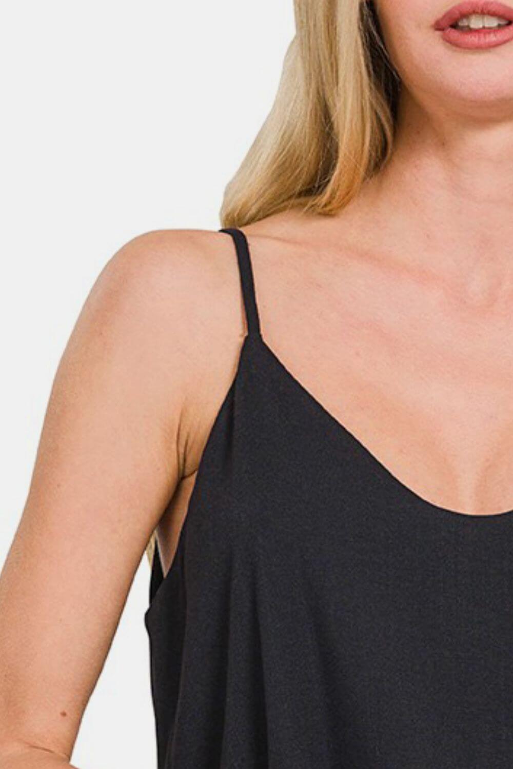 Zenana Two Layered Spaghetti Strap Cami - In Style Chics Boutique LLC
