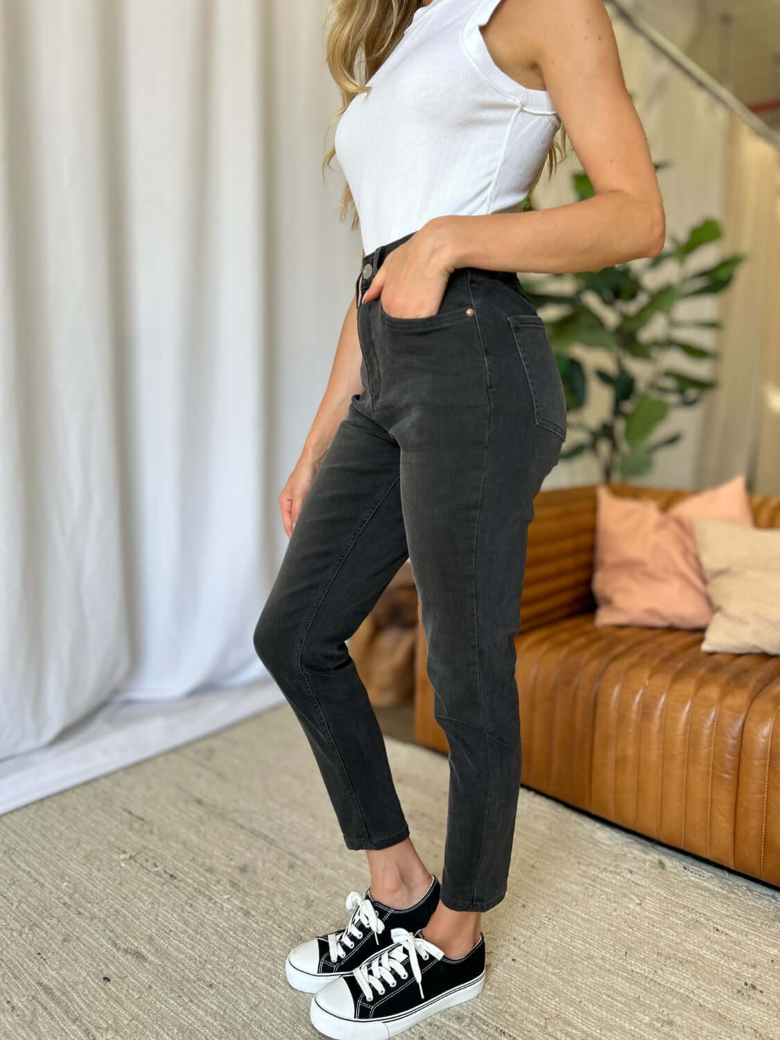 RFM Full Size High Rise Tummy Control Skinny Jeans - In Style Chics Boutique LLC