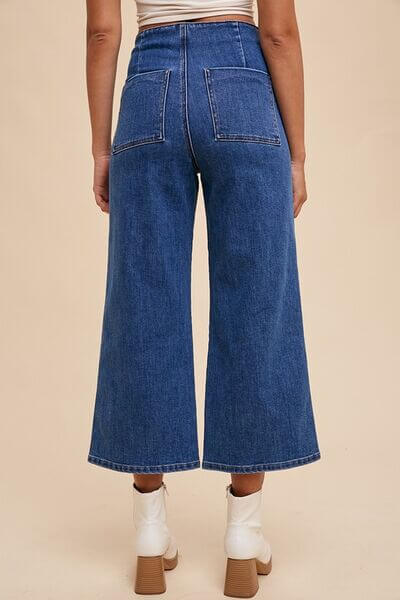 Women's Juniors Button Fly High Waist Jeans - In Style Chics Boutique 