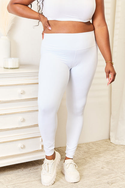 Wide Waistband Sports Leggings - In Style Chics Boutique 