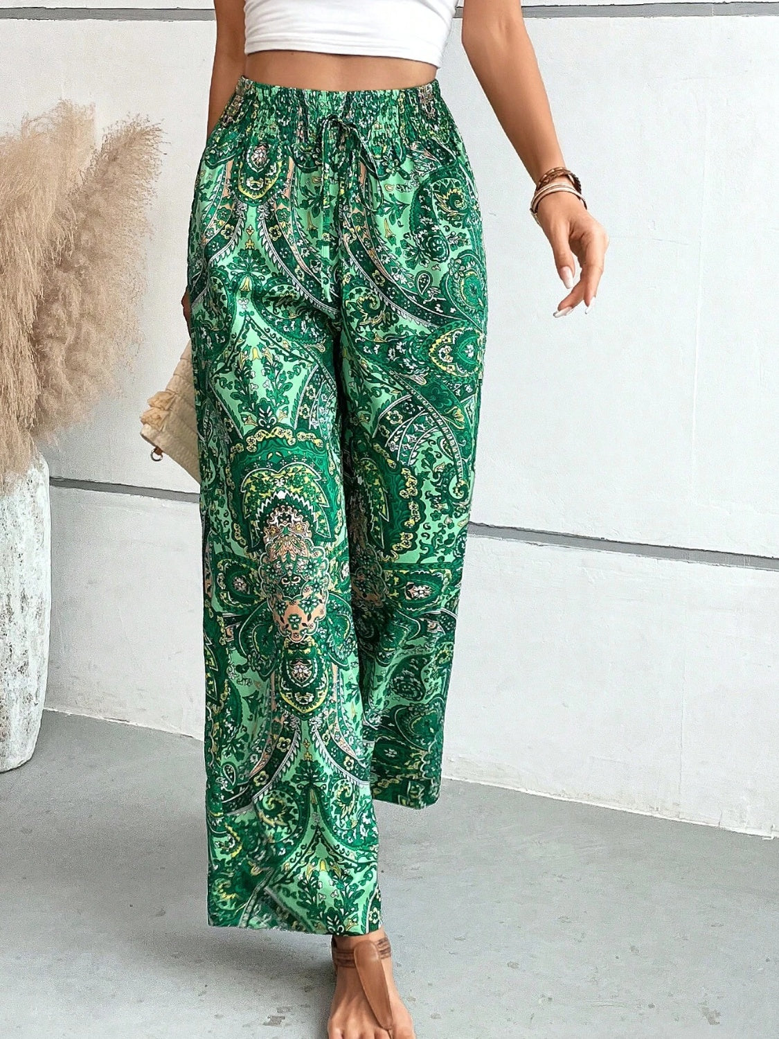 Printed Wide Leg Pants - In Style Chics Boutique LLC