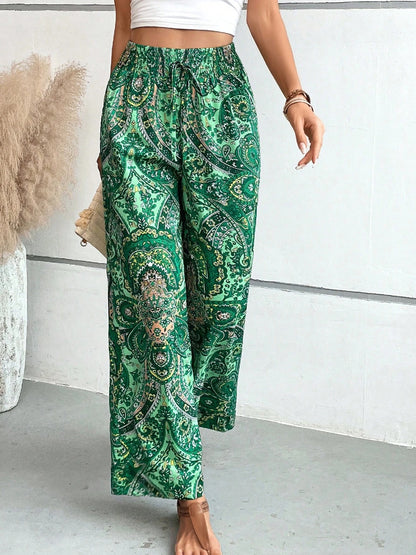 Printed Wide Leg Pants - In Style Chics Boutique LLC