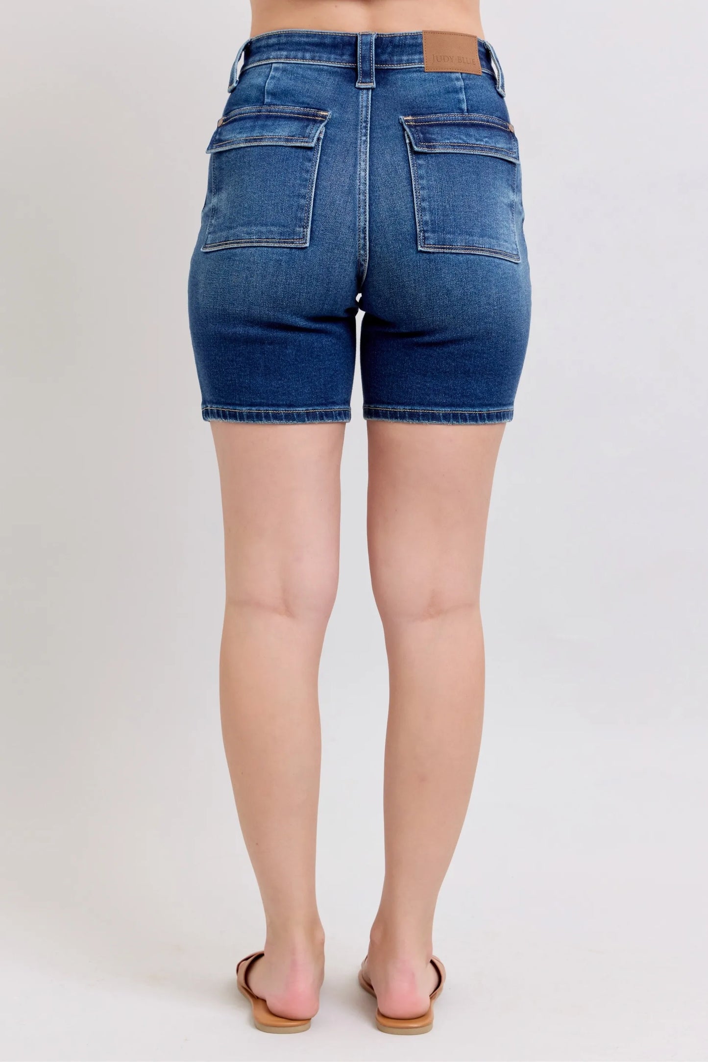 Judy Blue High Waist Bermudas W/ Back Flap Pockets - Best Denim - In Style Chics Boutique 