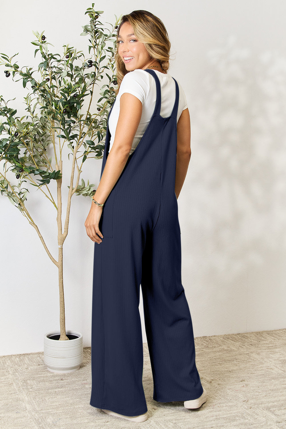 Double Take Full Size Wide Strap Overall with Pockets - In Style Chics Boutique LLC