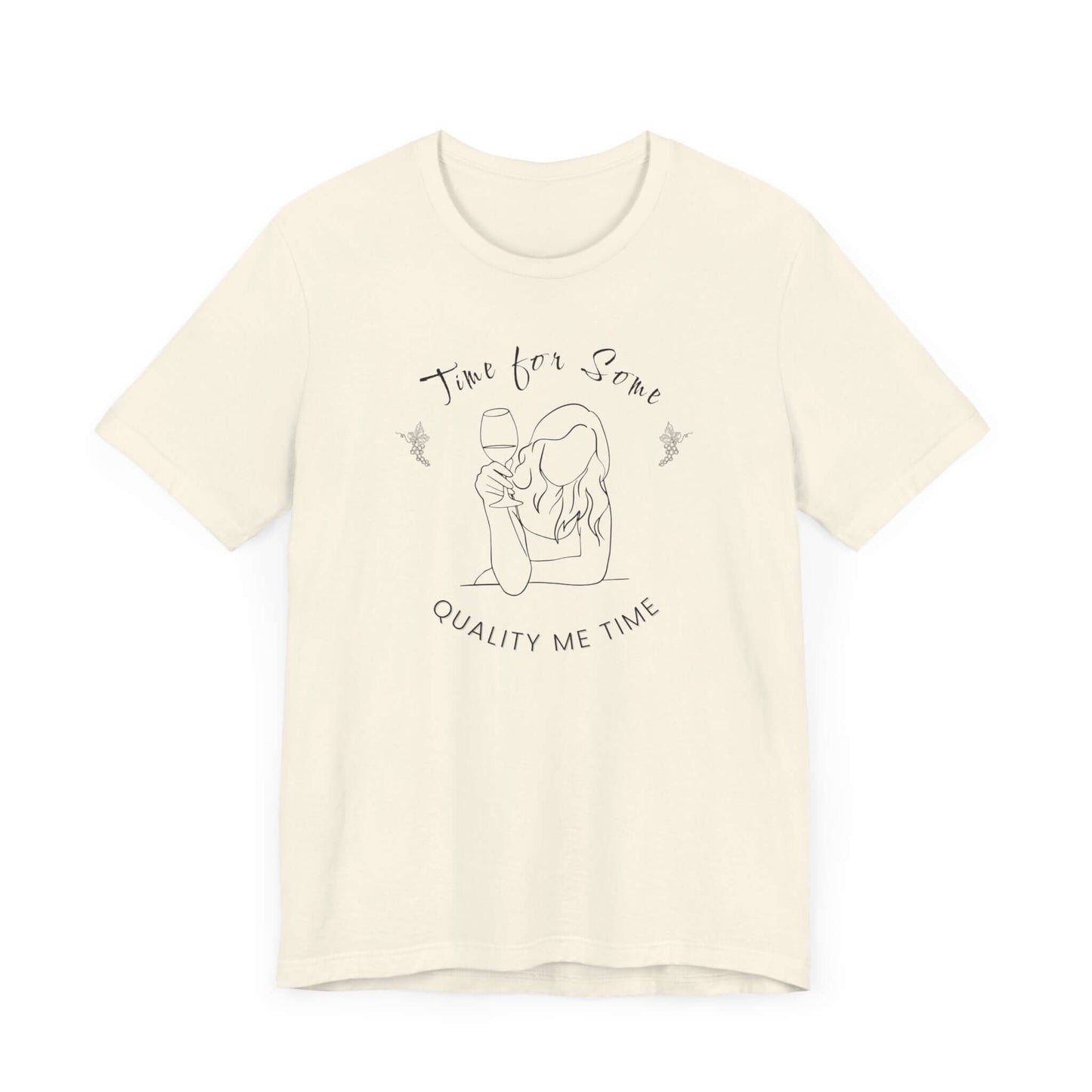 T-Shirt 'Quality Me Time' Short Sleeve Tee - Wine Lovers Tee - Cute Graphic T-shirts - Obsession Expressions by In Style Chics Boutique 