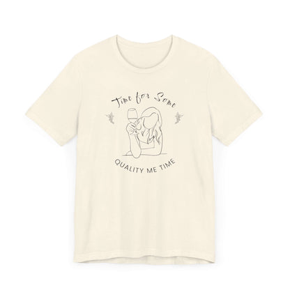 T-Shirt 'Quality Me Time' Short Sleeve Tee - Wine Lovers Tee - Cute Graphic T-shirts - Obsession Expressions by In Style Chics Boutique 