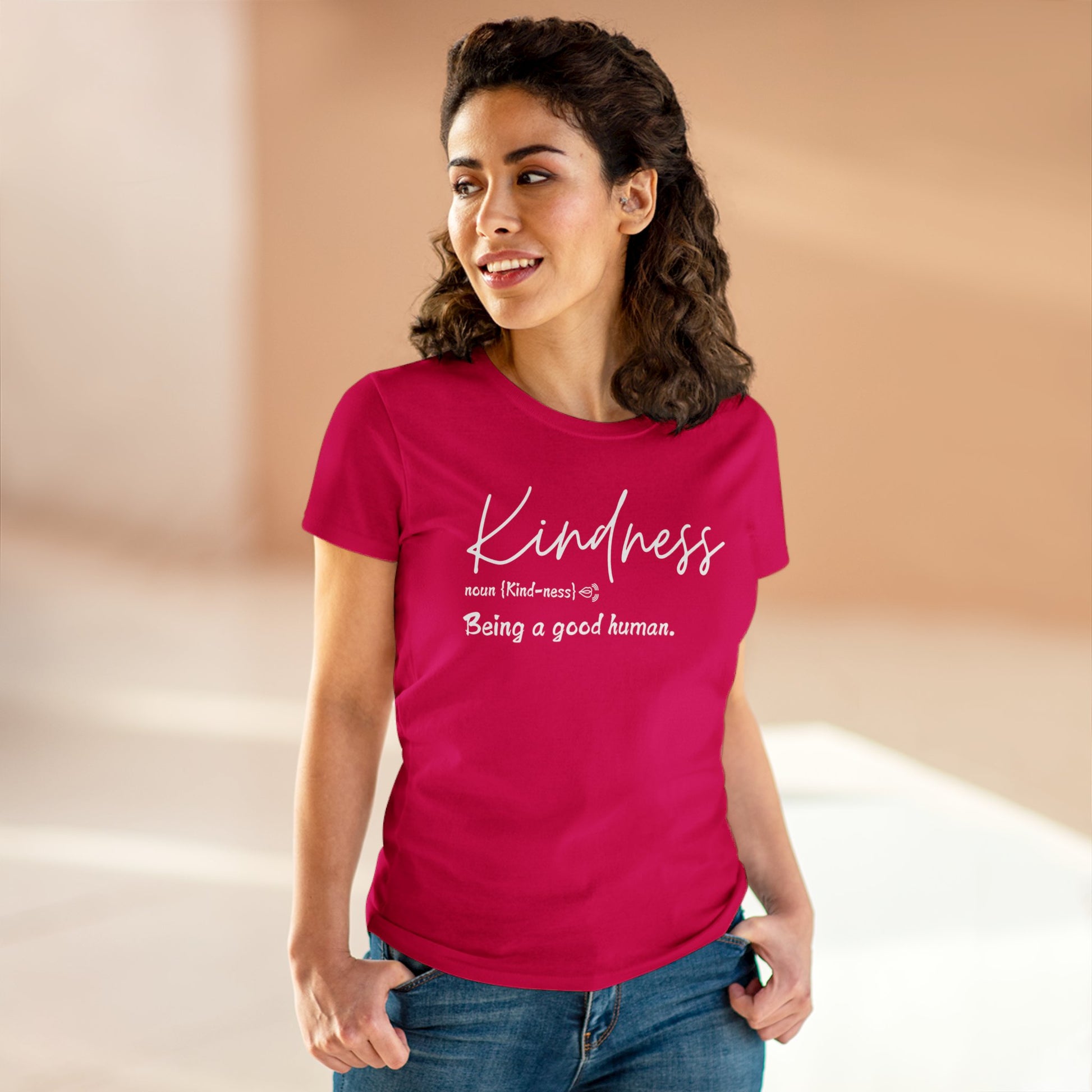 Women's Midweight Cotton "Kindness" Graphic Tee - In Style Chics Boutique LLC