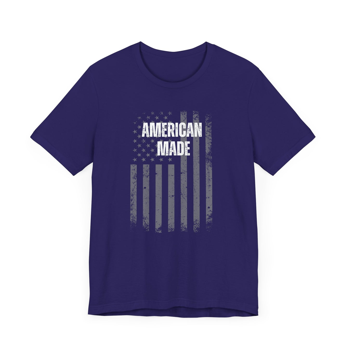 Short Sleeve Tee - 'American Made' Print with US Flag - In Style Chics Boutique  Graphic T-shirts 
