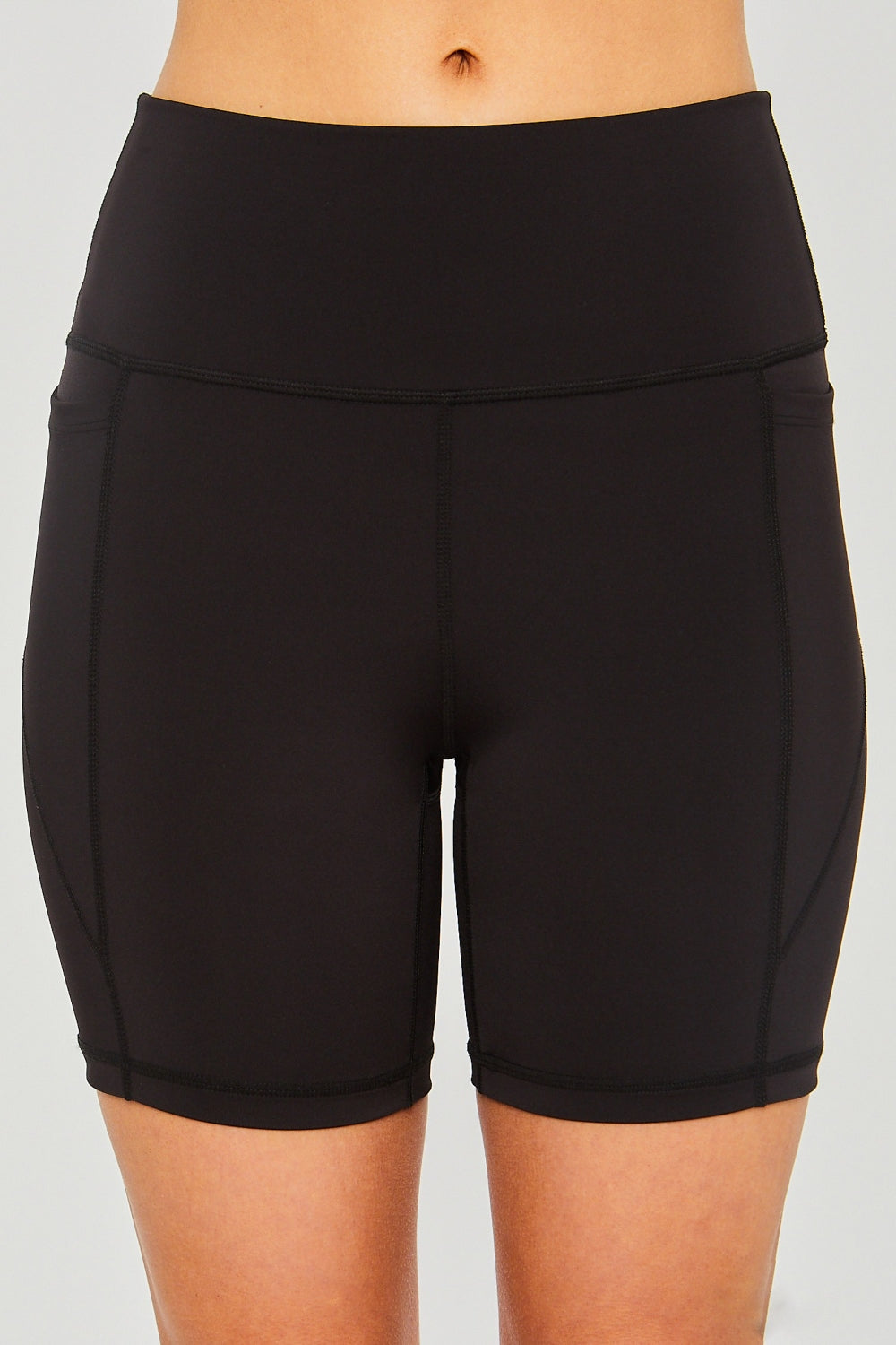 Love Tree High Waist Seam Detail Active Shorts for Women - In Style Chics Boutique LLC