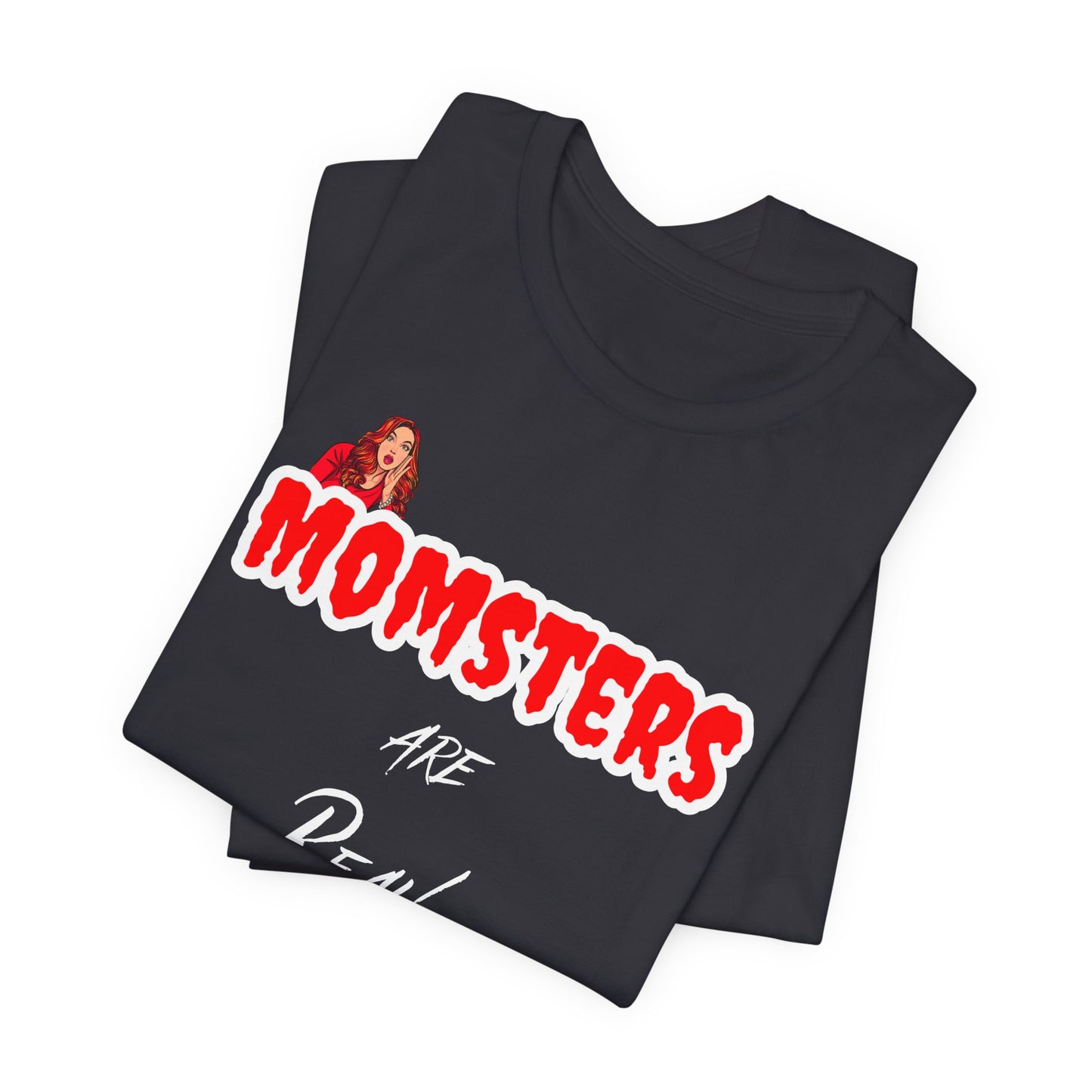 Unisex Jersey Short Sleeve Halloween Graphic T -"Momsters are Real" - In Style Chics Boutique LLC