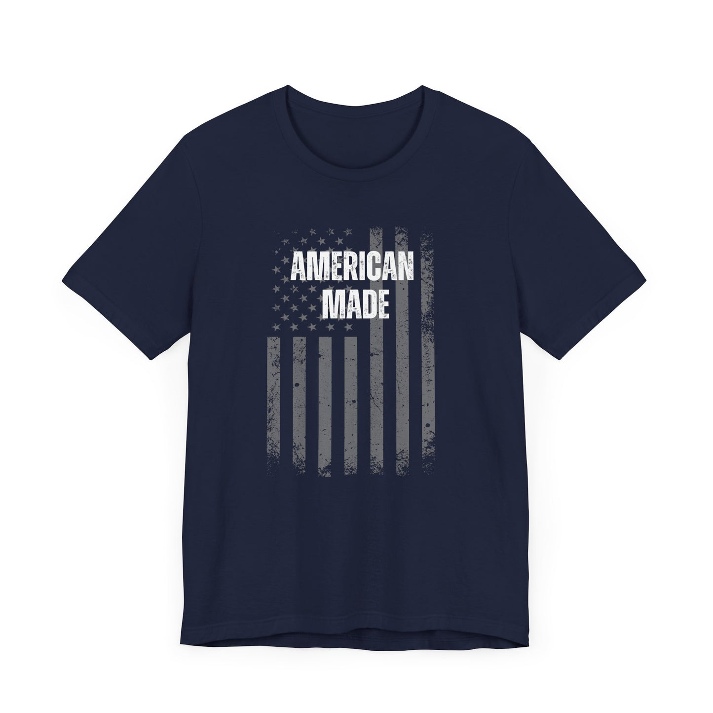 Short Sleeve Tee - 'American Made' Print with US Flag - In Style Chics Boutique  Graphic T-shirts 