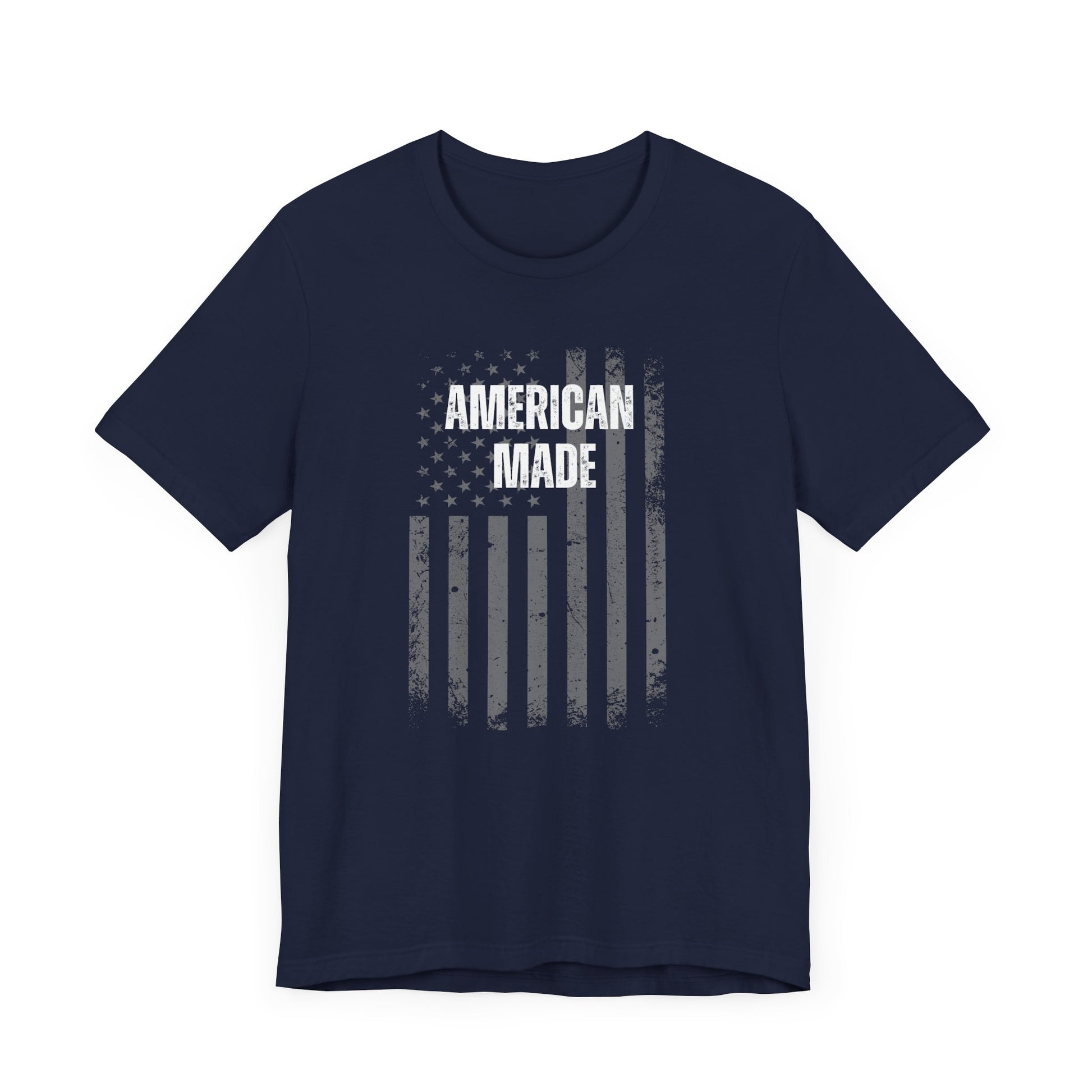 Short Sleeve Tee - 'American Made' Print with US Flag - In Style Chics Boutique  Graphic T-shirts 