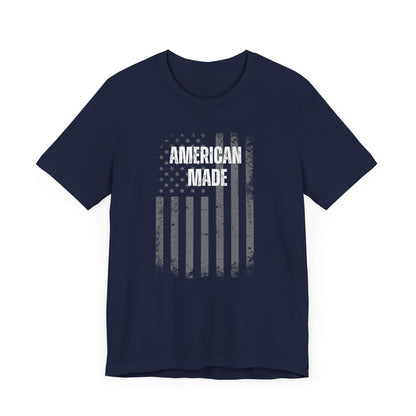Short Sleeve Tee - 'American Made' Print with US Flag - In Style Chics Boutique  Graphic T-shirts 