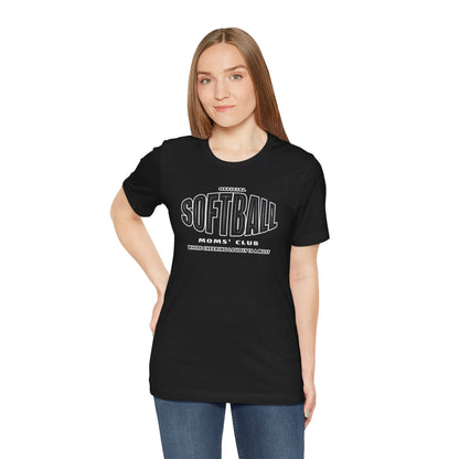 Softball Moms Short Sleeve T-Shirt, Softball Moms' Club - Obsession Expressions by In Style Chics Boutique Cute Graphic Ts 