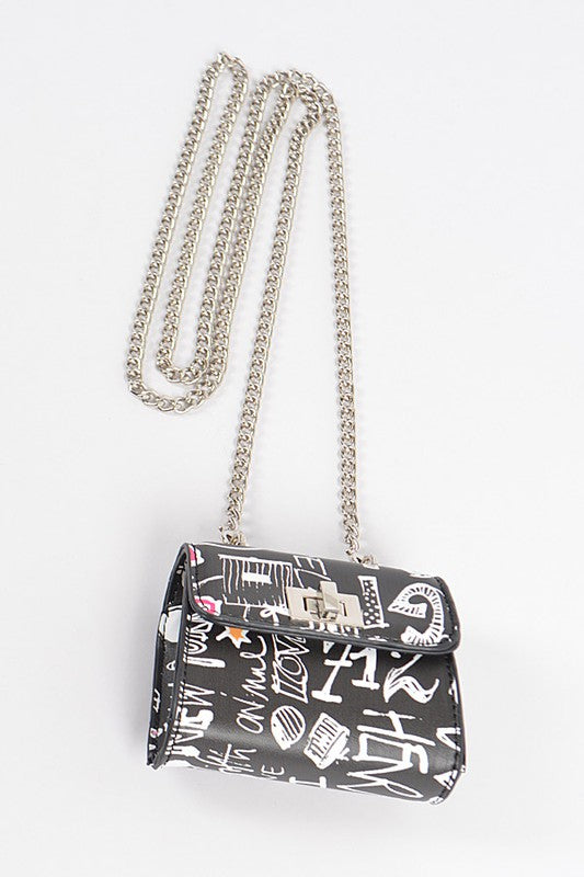 Petite Mini Graffiti Swing Bag - In Style Chics Boutique LLC