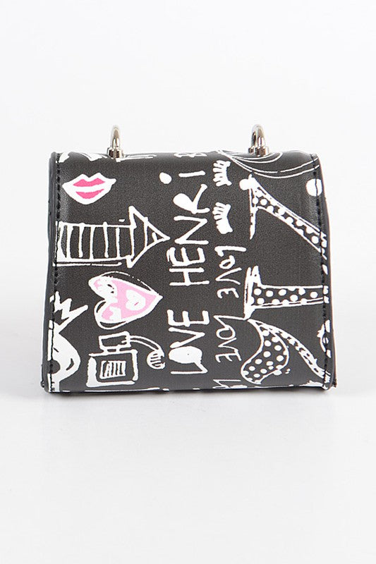 Petite Mini Graffiti Swing Bag - In Style Chics Boutique LLC