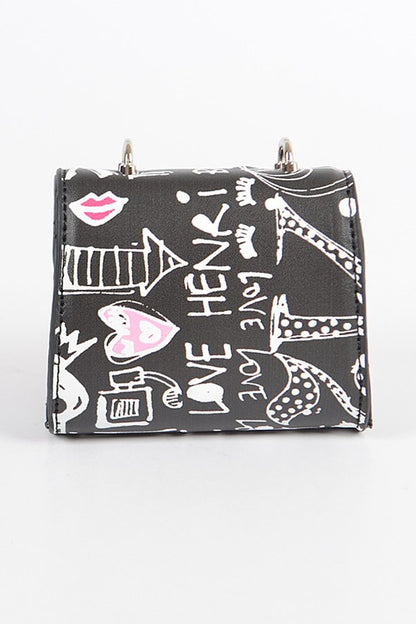 Petite Mini Graffiti Swing Bag - In Style Chics Boutique LLC
