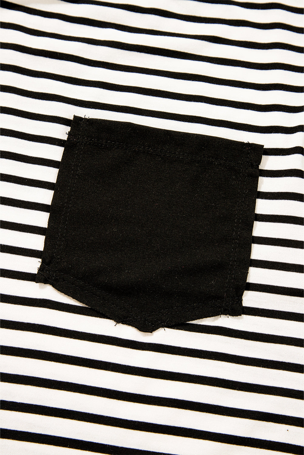 Black Stripe Chest Pocket Patch Round Neck Sleeveless Tee - Cute Clothes for Spring Summer - In Style Chics Boutique Women's Juniors Apparel Online 