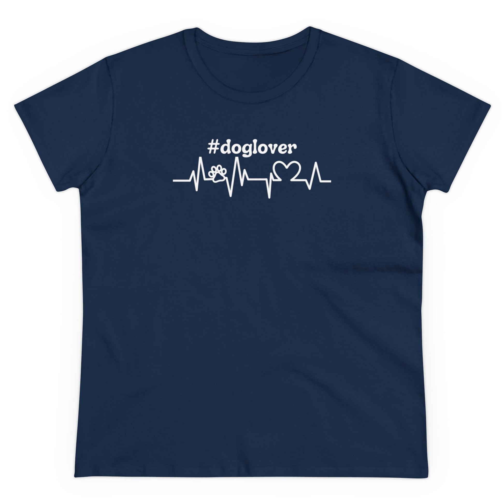 Women's Midweight Cotton Graphic Tee - #doglover - In Style Chics Boutique LLC