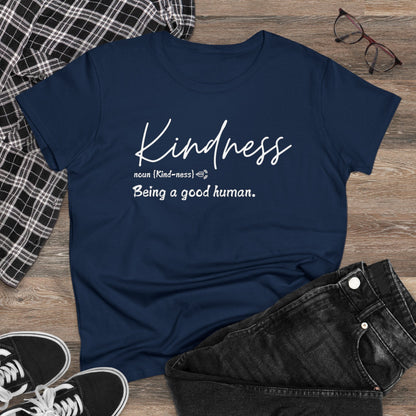 Women's Midweight Cotton "Kindness" Graphic Tee - In Style Chics Boutique LLC
