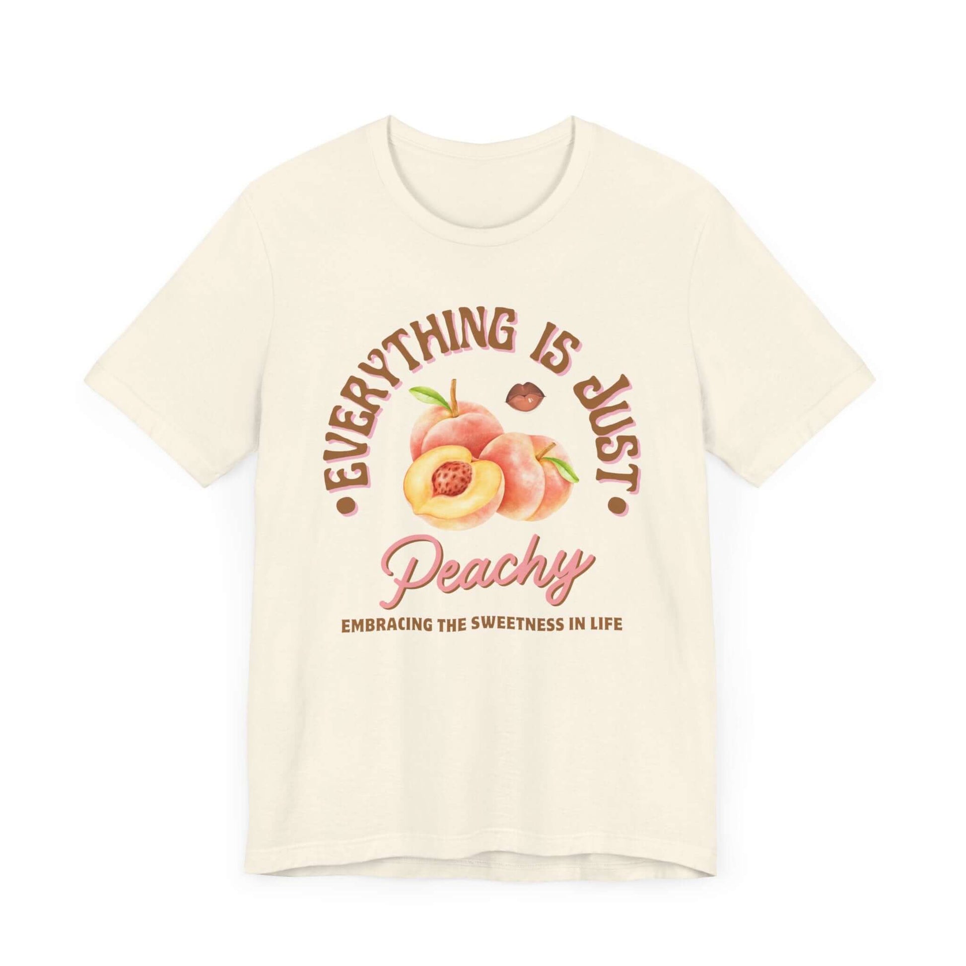 Just Peachy' Short Sleeve Tee - Cute Graphic T-shirts - In Style Chics Boutique