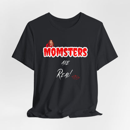 Unisex Jersey Short Sleeve Halloween Graphic T -"Momsters are Real" - In Style Chics Boutique LLC