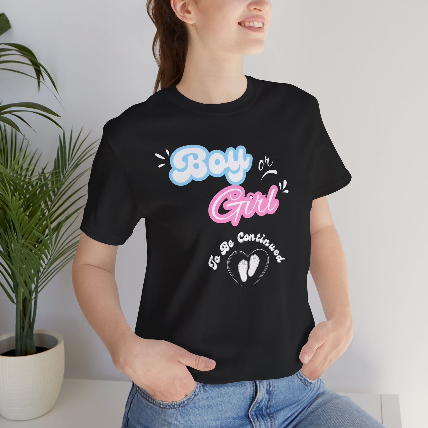 Baby Gender 'Boy or Girl' Short Sleeve Tee - Obsession Expressions by In Style Chics Boutique Cute Graphic Ts 