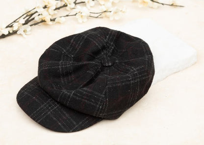 Plaid Newsboy Cap for Women - In Style Chics Boutique LLC