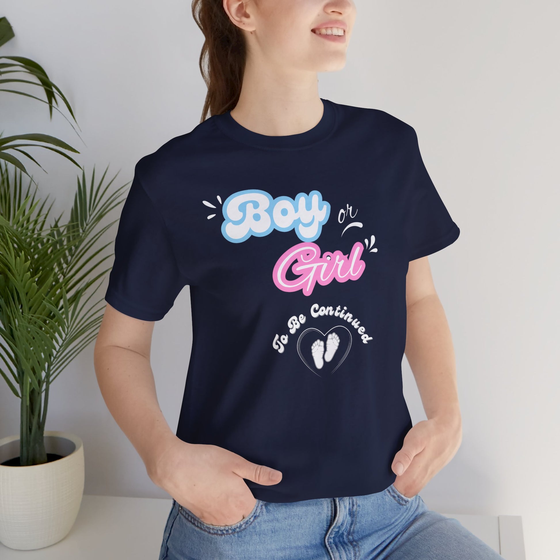Baby Gender 'Boy or Girl' Short Sleeve Tee - Obsession Expressions by In Style Chics Boutique Cute Graphic Ts 