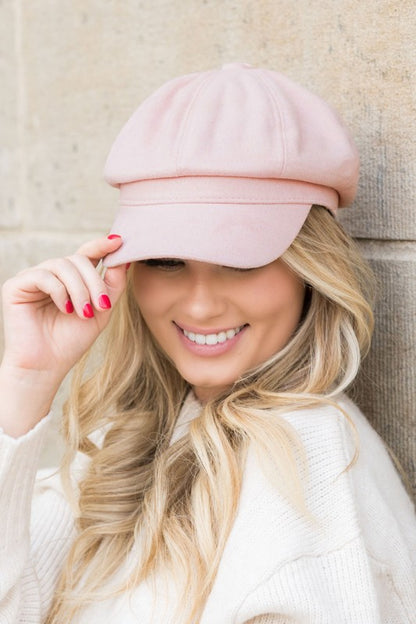 Suede Newsboy Cap for Women - In Style Chics Boutique LLC