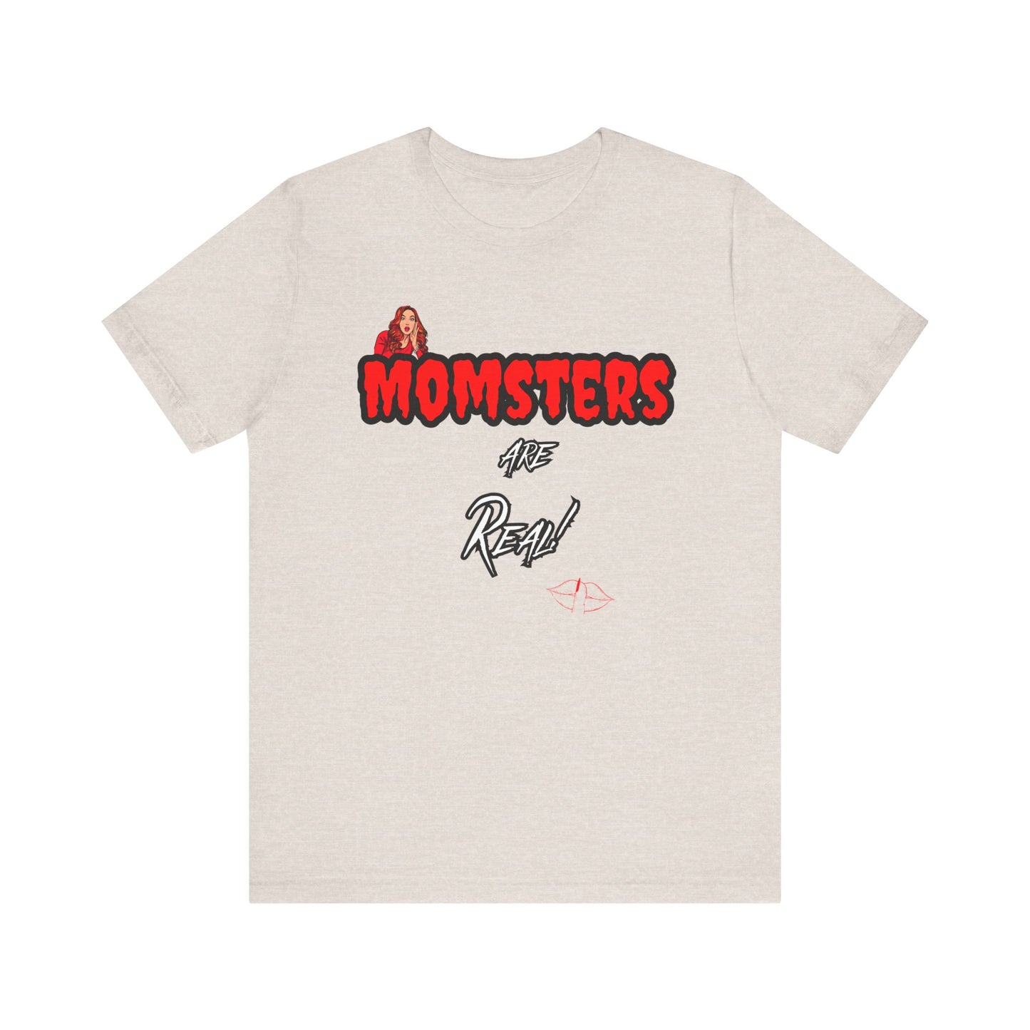 Unisex Jersey Short Sleeve Halloween Graphic T -"Momsters..." Light Color Tees - In Style Chics Boutique LLC