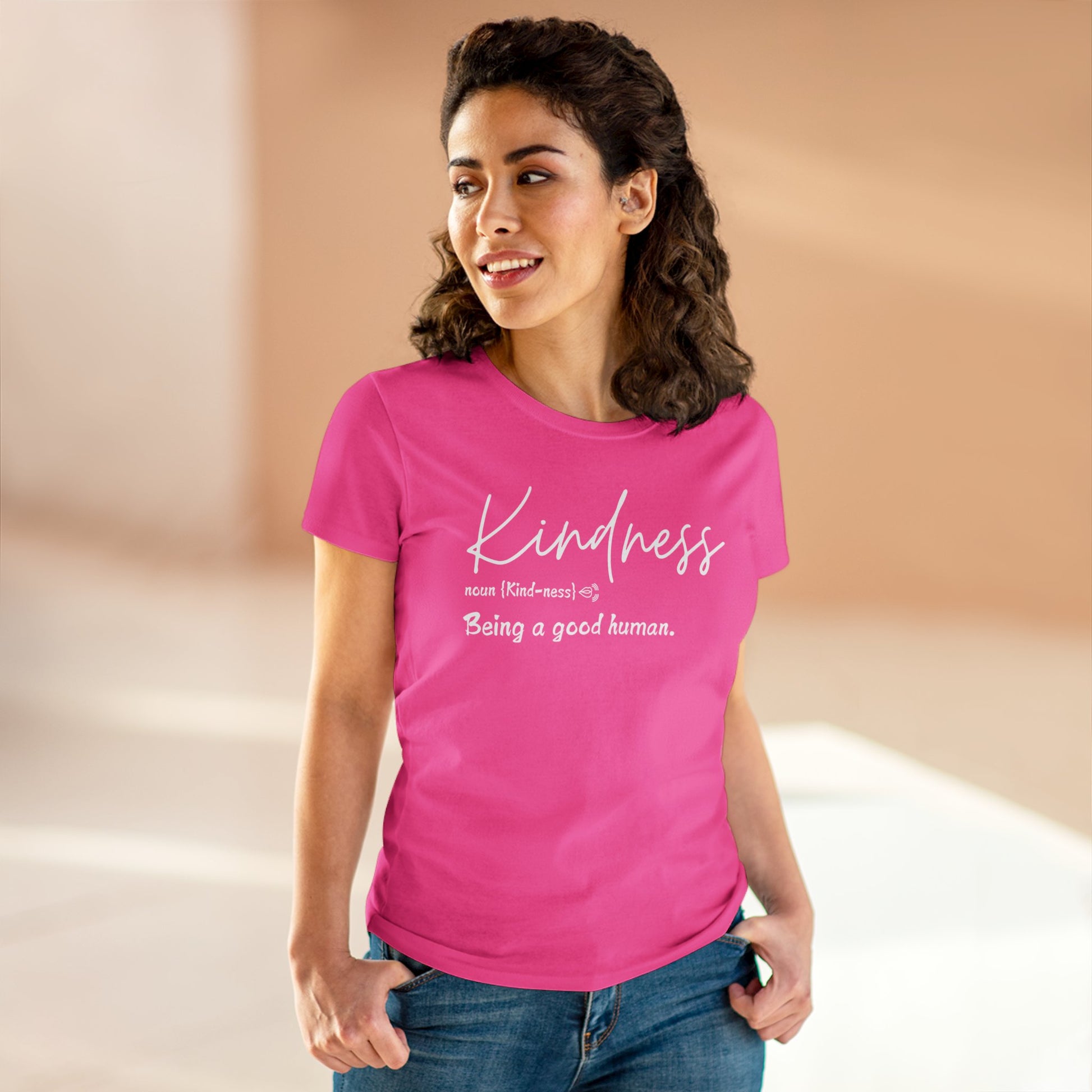 Women's Midweight Cotton "Kindness" Graphic Tee - In Style Chics Boutique LLC