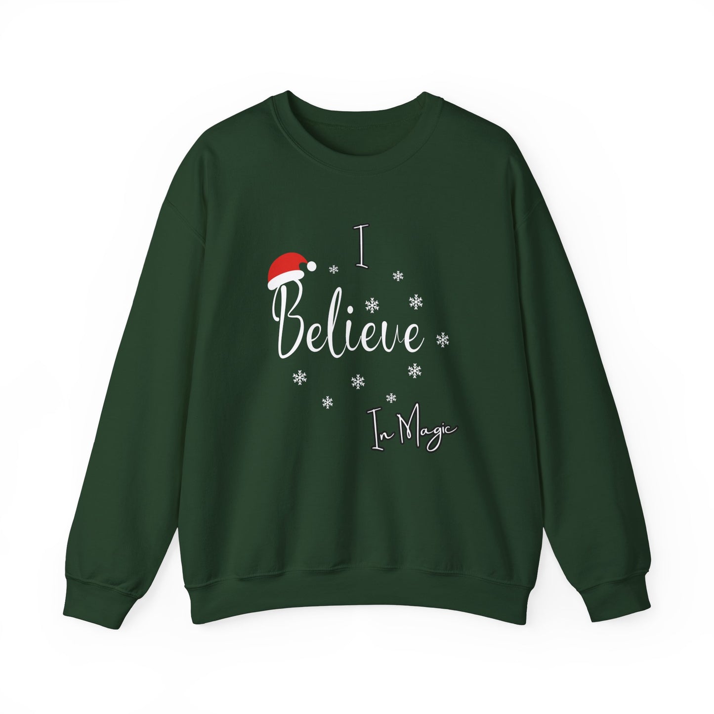 Crewneck "I Believe in Magic" Christmas Sweatshirt - In Style Chics Boutique