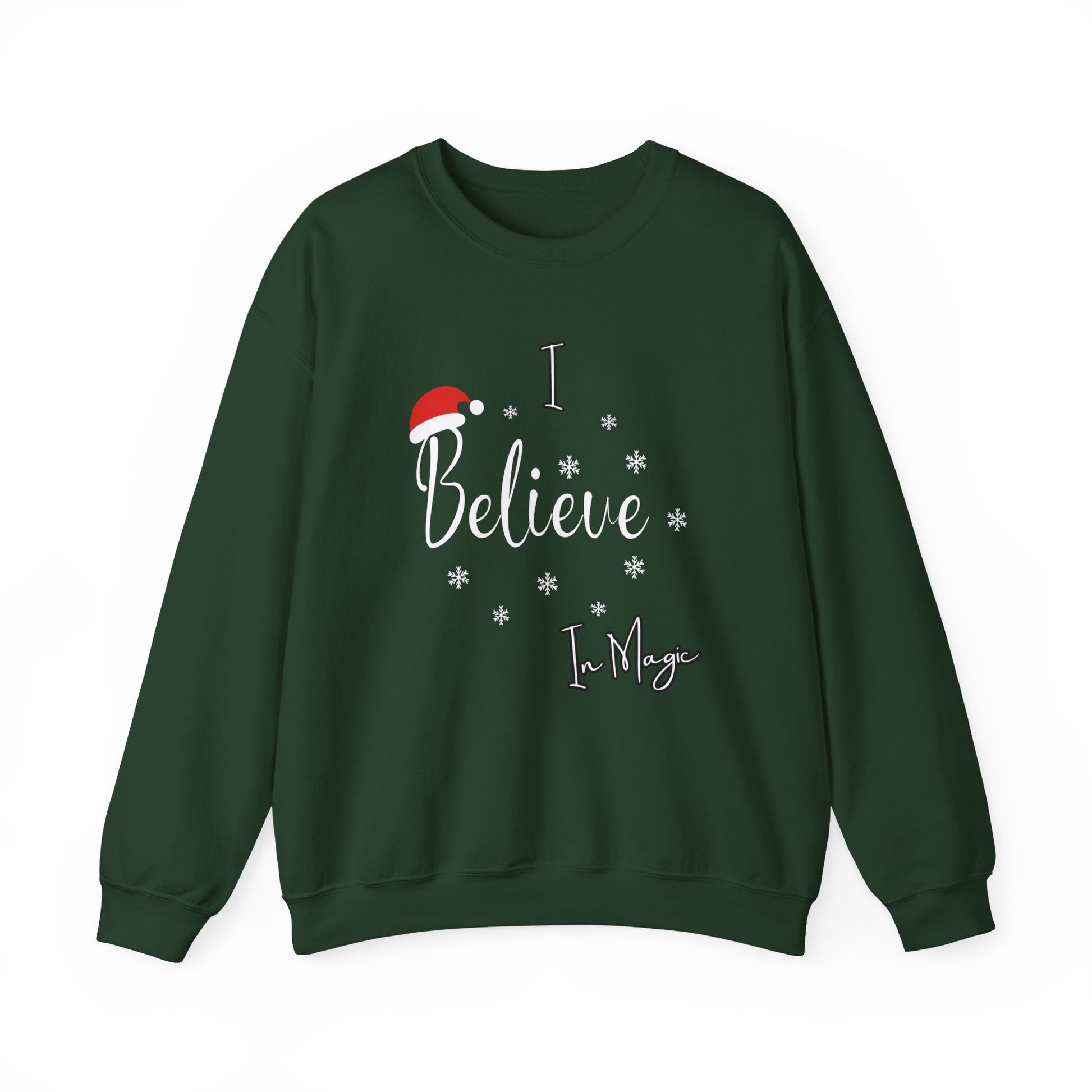 Crewneck "I Believe in Magic" Christmas Sweatshirt - In Style Chics Boutique