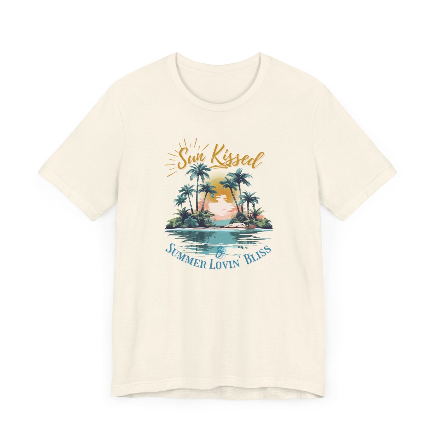 Printed Beach Tee- Sun Kissed & Summer Lovin' Bliss- In Style Chics Boutique Cute Graphic T-shirts 