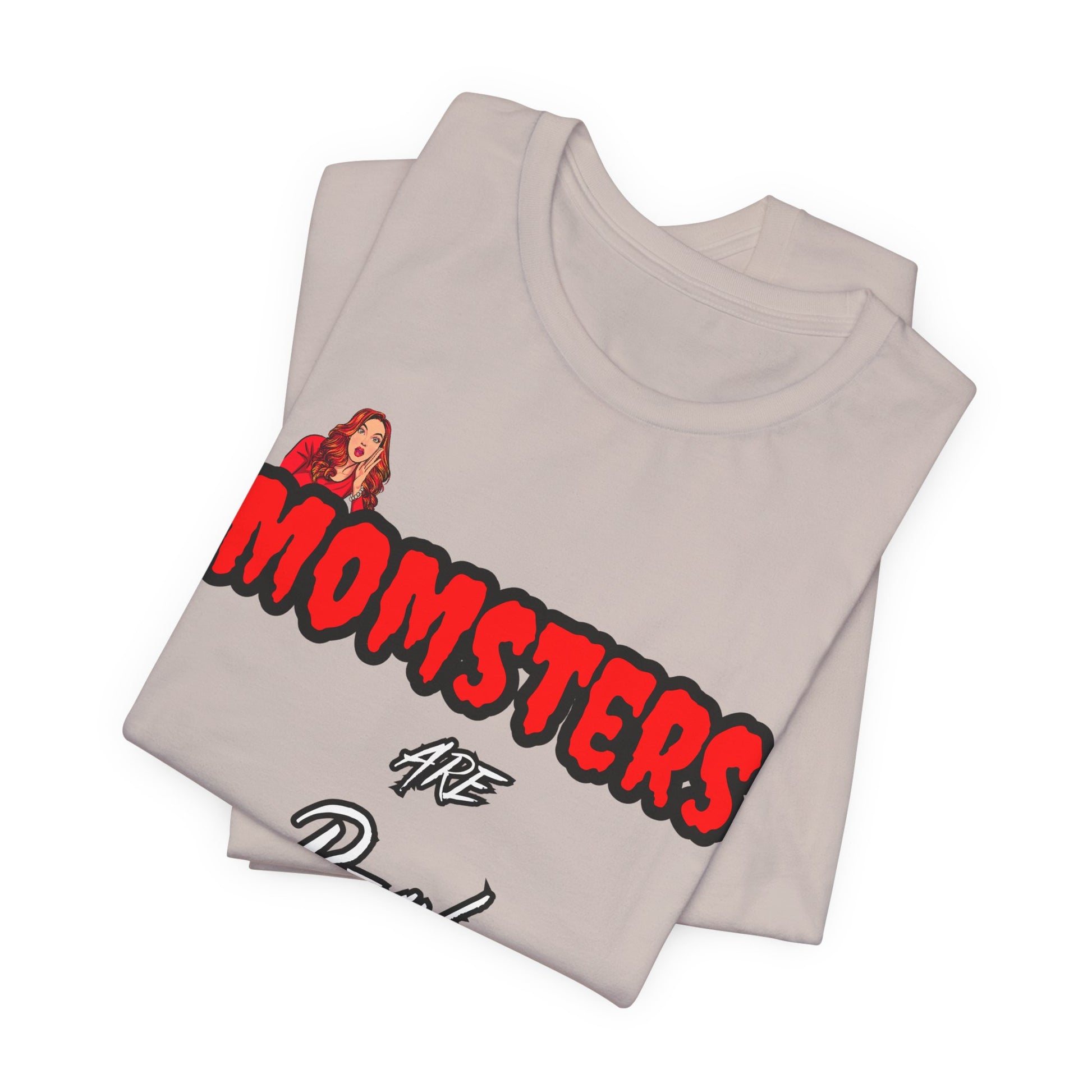 Unisex Jersey Short Sleeve Halloween Graphic T -"Momsters..." Light Color Tees - In Style Chics Boutique LLC