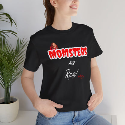 Unisex Jersey Short Sleeve Halloween Graphic T -"Momsters are Real" - In Style Chics Boutique LLC