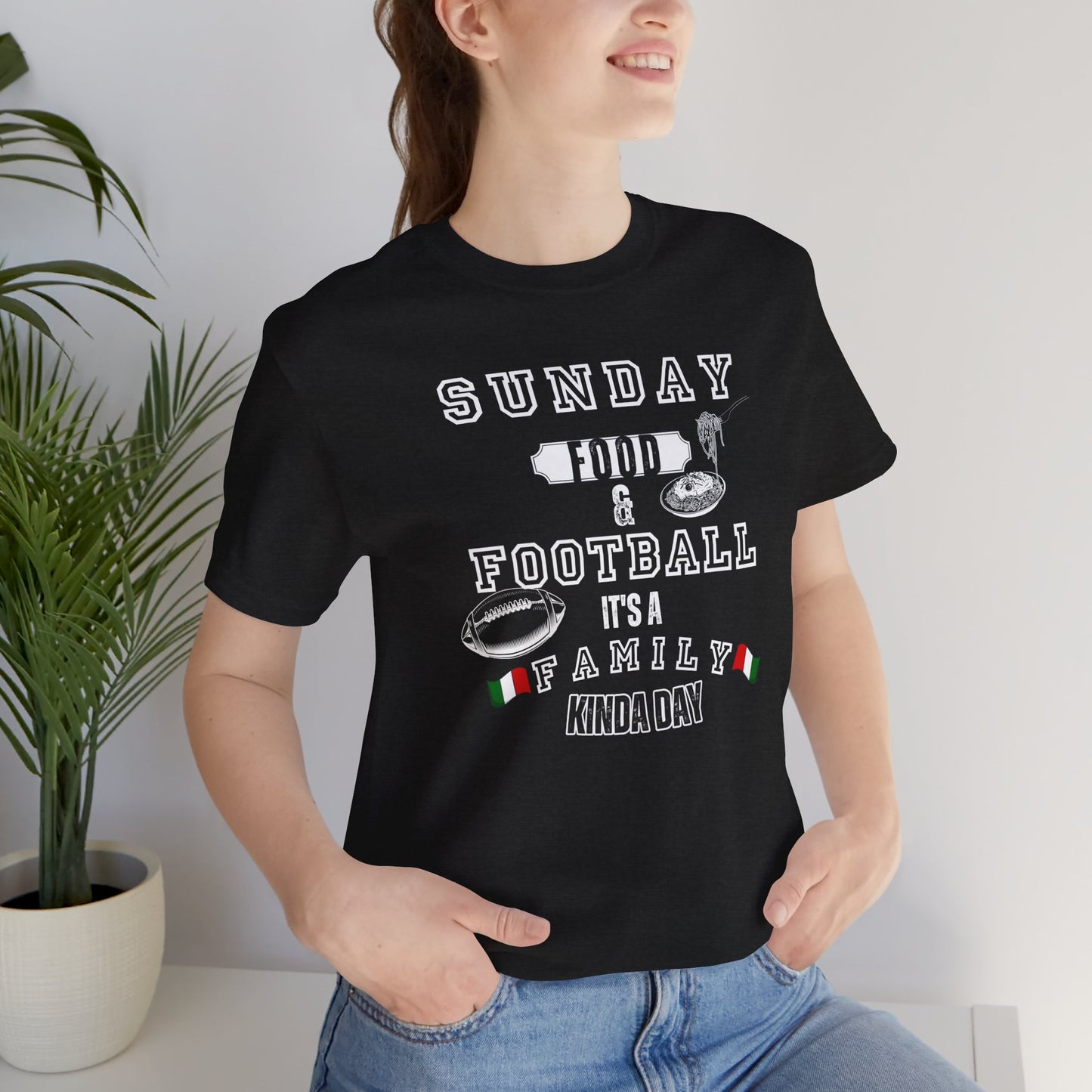Football Sunday Unisex Tee - Italian Family Vibes - In Style Chics Boutique LLC