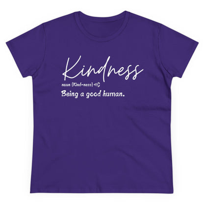 Women's Midweight Cotton "Kindness" Graphic Tee - In Style Chics Boutique LLC