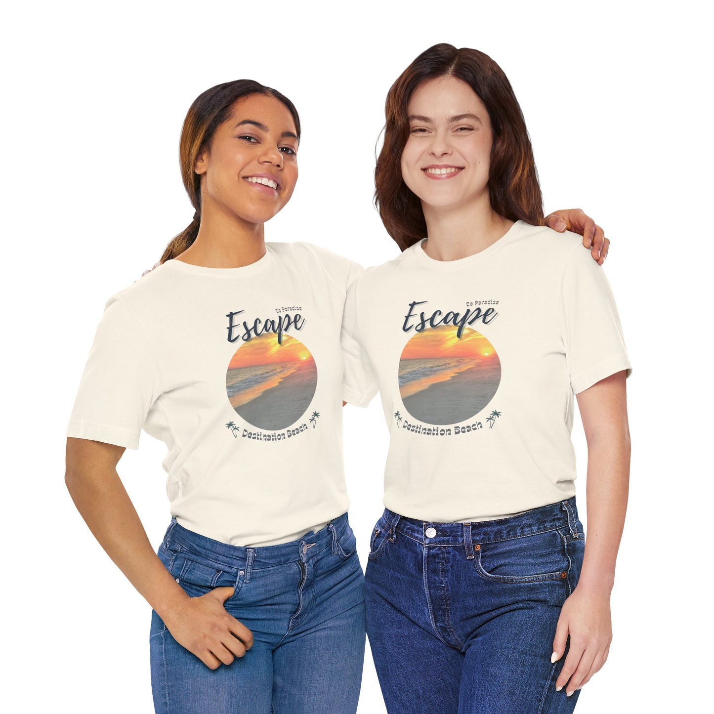 Escape to Paradise Printed Tee, Destination Beach - In Style Chics Boutique Cute Graphic T-shirts 