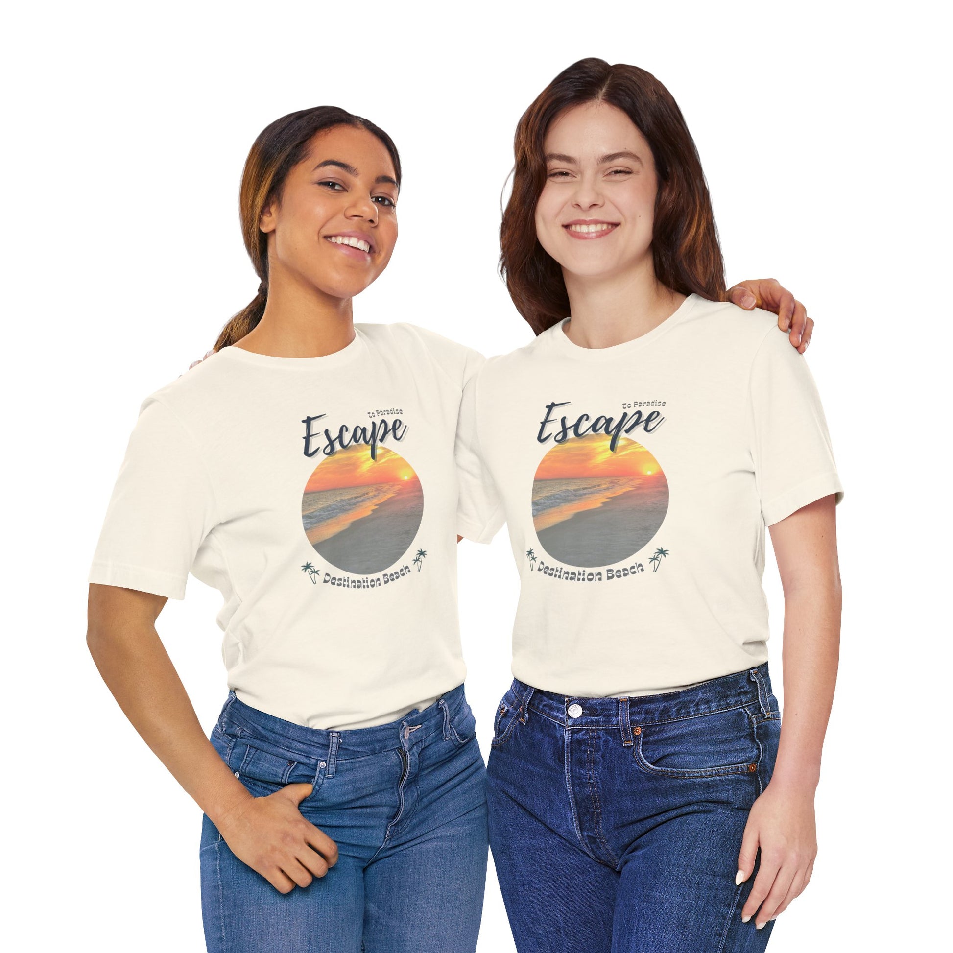 Escape to Paradise Printed Tee, Destination Beach - In Style Chics Boutique Cute Graphic T-shirts 