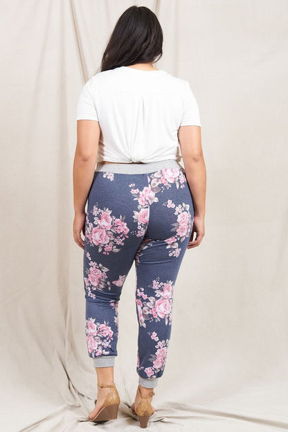 Floral Drawstring Jogger Made in USA - In Style Chics Boutique LLC