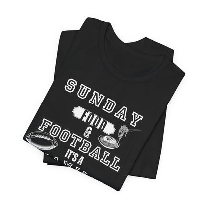 Football Sunday Unisex Tee - Italian Family Vibes - In Style Chics Boutique LLC