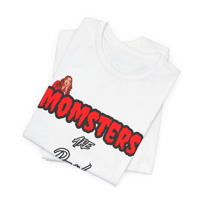 Unisex Jersey Short Sleeve Halloween Graphic T -"Momsters..." Light Color Tees - In Style Chics Boutique LLC