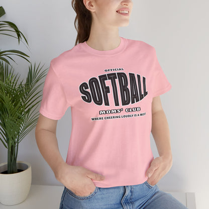 Softball Moms' Club Short Sleeve Tee