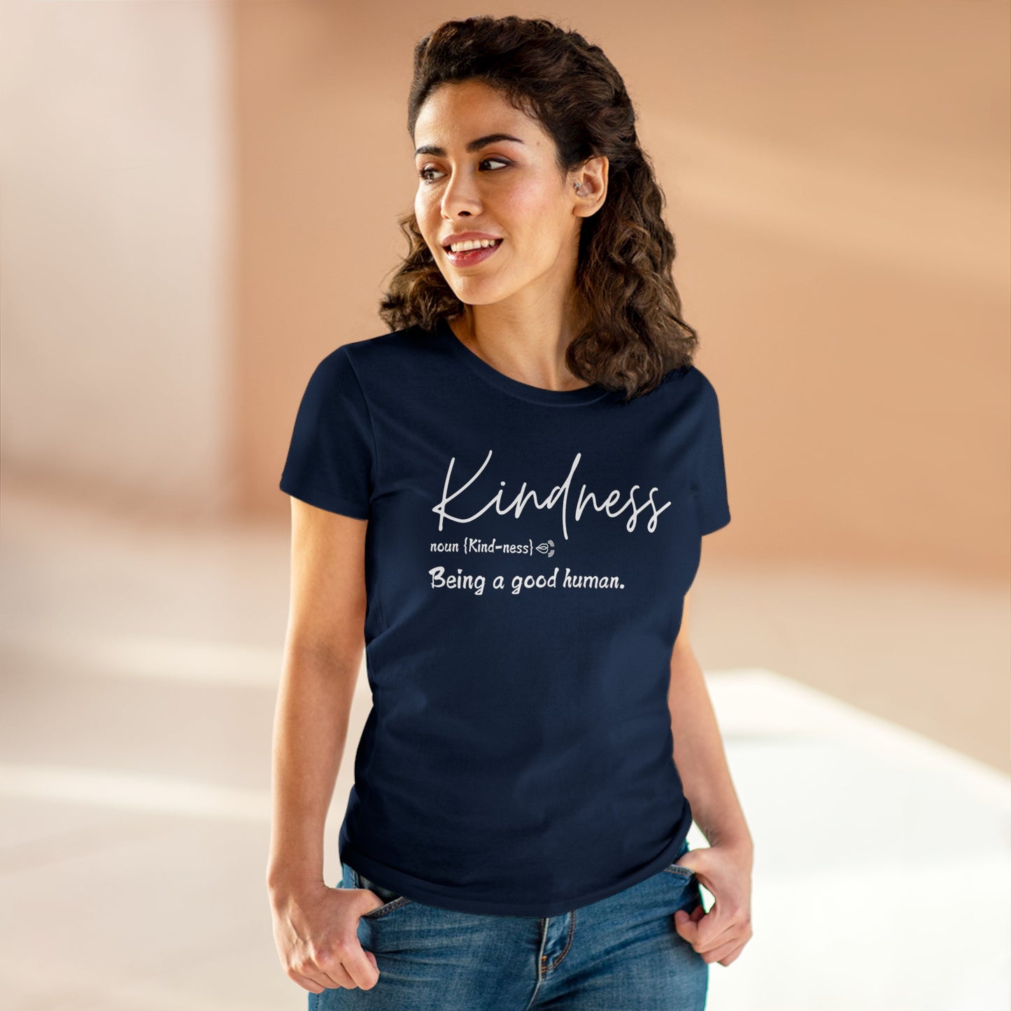 Women's Midweight Cotton "Kindness" Graphic Tee - In Style Chics Boutique LLC
