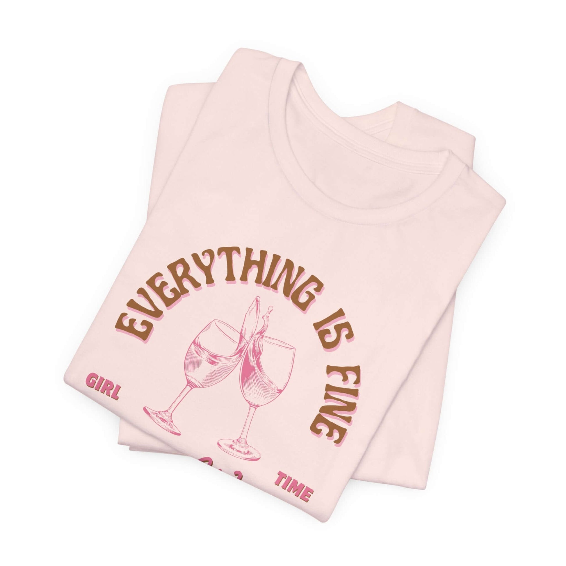 Wine Lovers Tee - Everything is Fine - Cute Graphic T-shirts - In Style Chics Boutique 