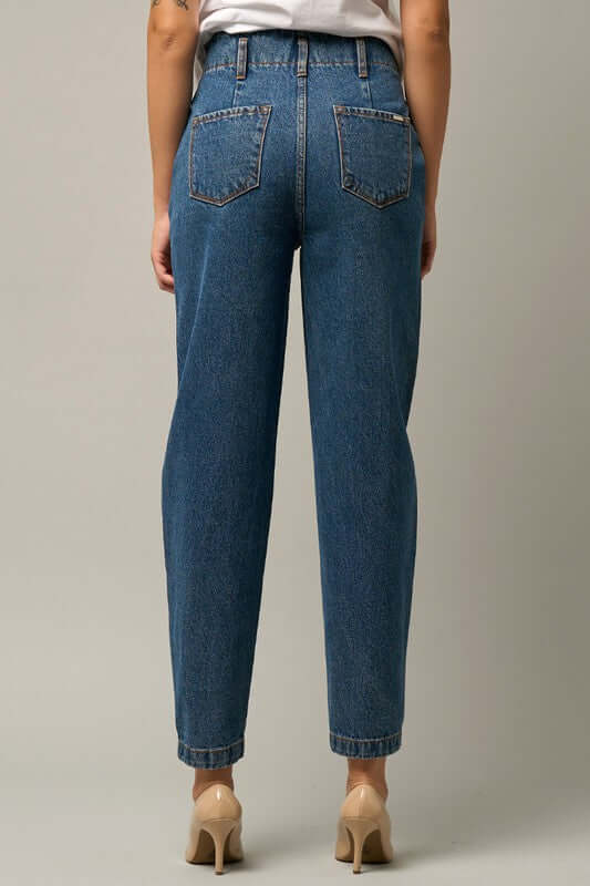 WOMEN'S HIGH RISE BALLOON JEANS - In Style Chics Boutique Women's Juniors Apparel Online 
