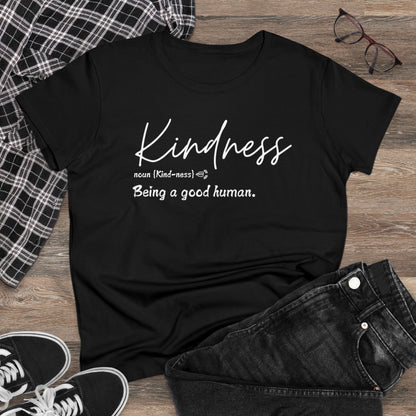 Women's Midweight Cotton "Kindness" Graphic Tee - In Style Chics Boutique LLC